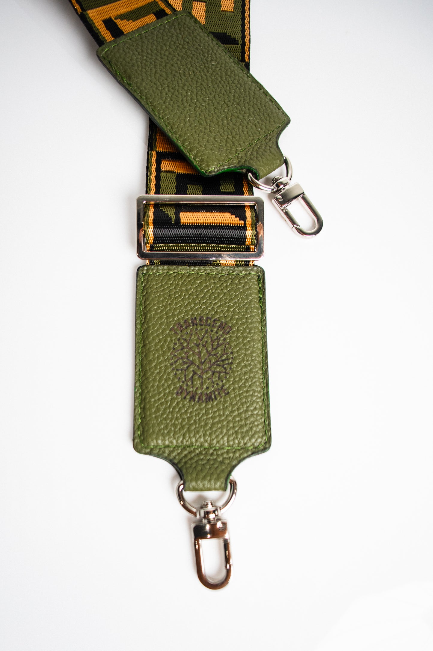 handbag strap with Silver buckle