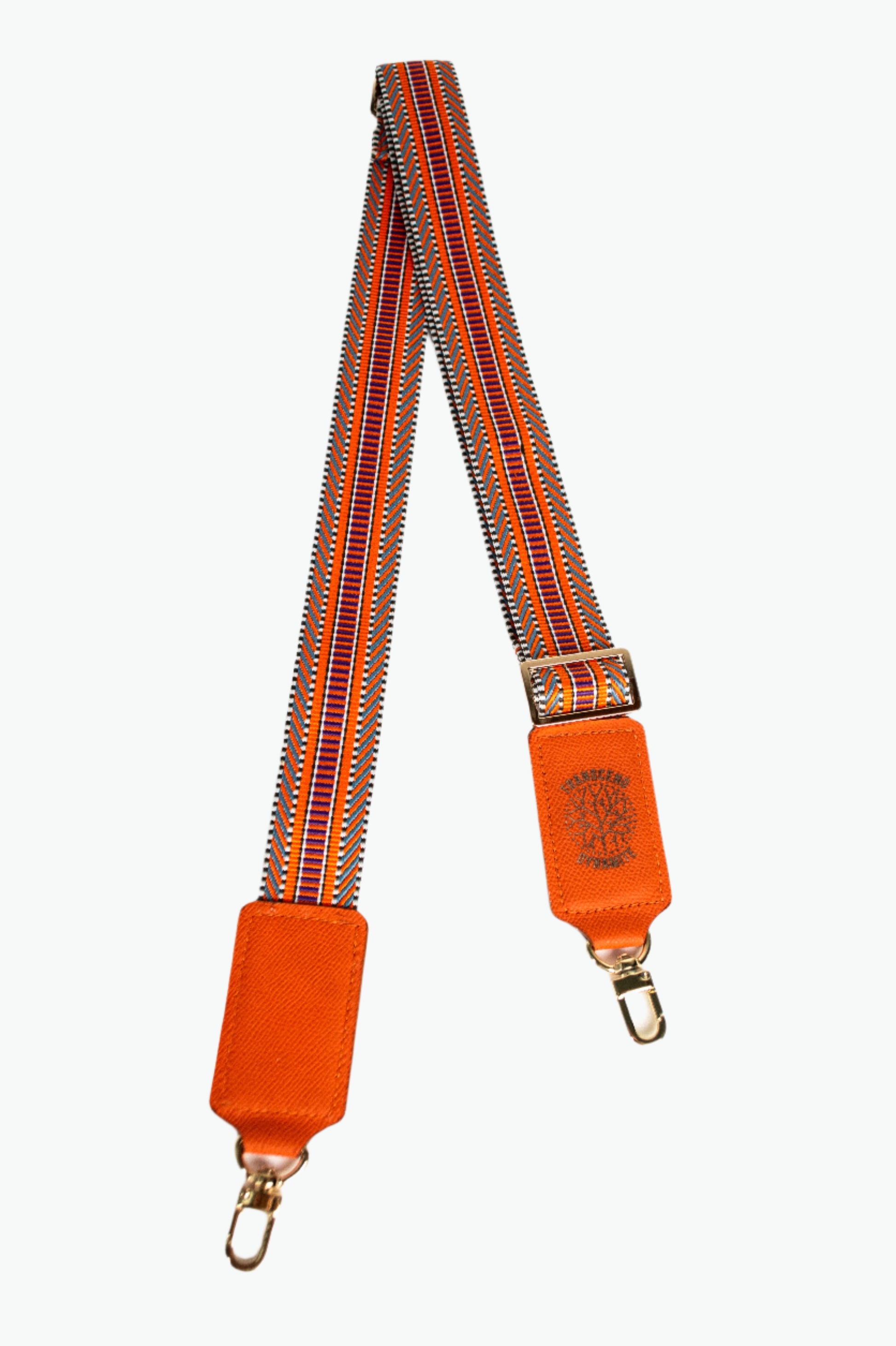 Boho chic bag strap with colorful stripes