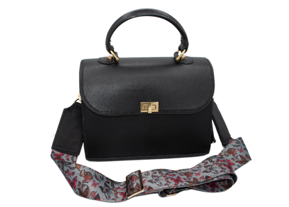 Lili Black Leather Handbag