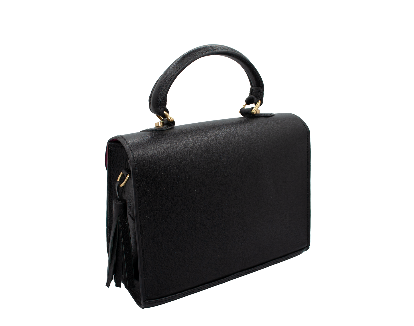 Lili Black Leather Handbag