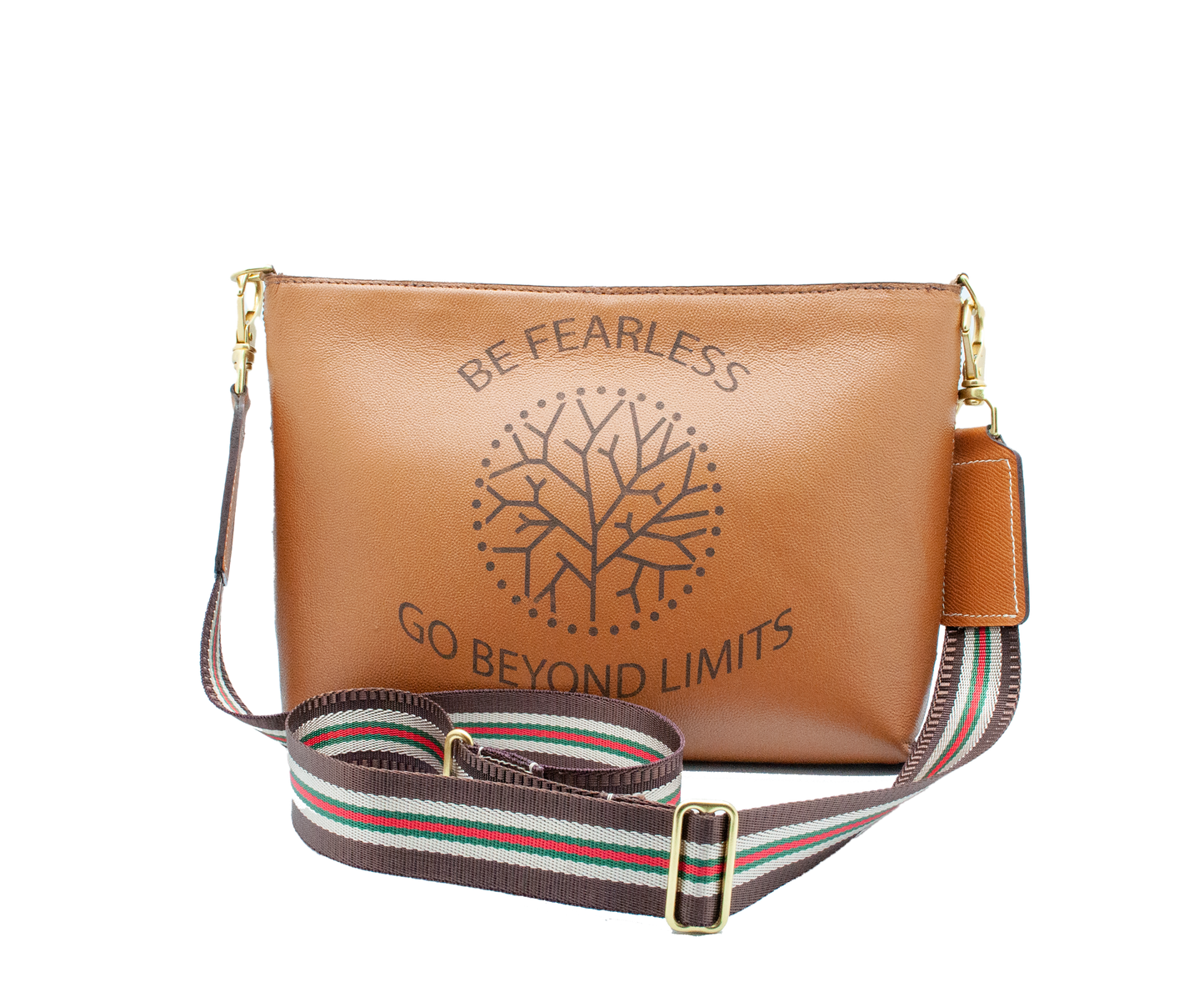 Chagrin Leather Crossbody Bag