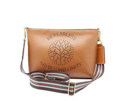 Chagrin Leather Crossbody Bag