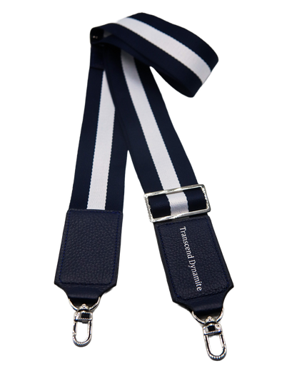 Elegant navy blue detachable bag strap for a classic look